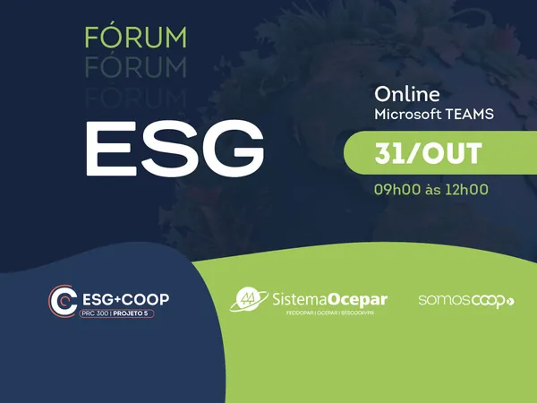 Fórum online vai apresentar indicadores e boas práticas de ESG, na sexta-feira