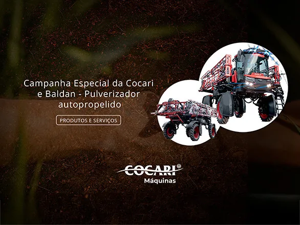 Campanha Especial da Cocari e Baldan facilita aquisição de Pulverizador Autopropelido 