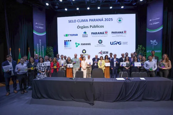 Ocepar e cooperativas são premiadas com o Selo Clima Paraná; 308 organizações foram contempladas no Estado