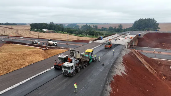 Obras do contorno viário de Palotina estão 91% concluídas